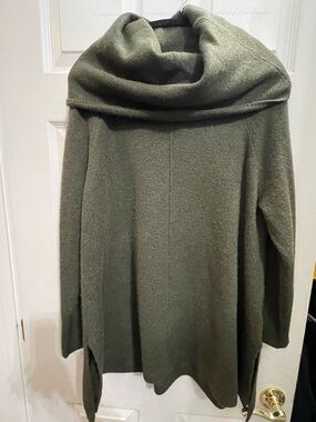 Jessica Simpson Olive Green Cowl Neck Sweater